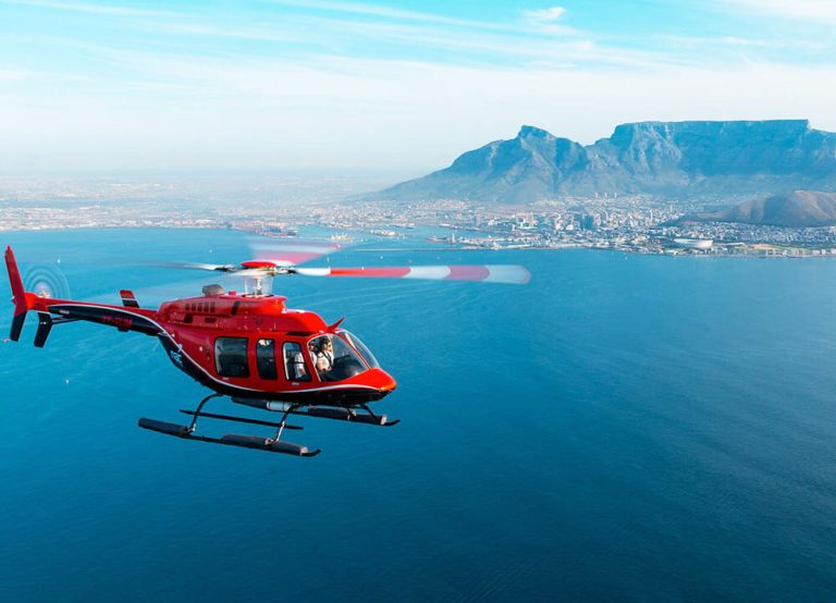 Helikoptertur i Kapstaden