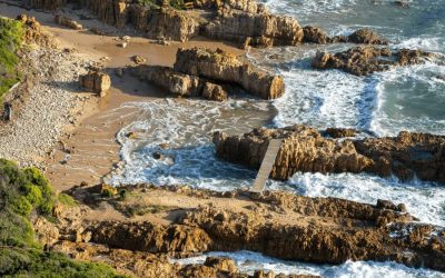Strand på Garden Route i Sydafrika