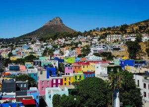 Vy över Lions Head och Bo-Kaap i Kapstaden