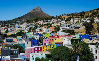 Vy över Lions Head och Bo-Kaap i Kapstaden